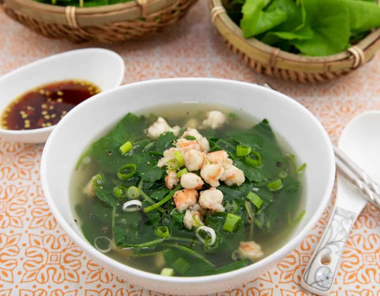 Canh rau má giảm cân Canh rau má giảm cân