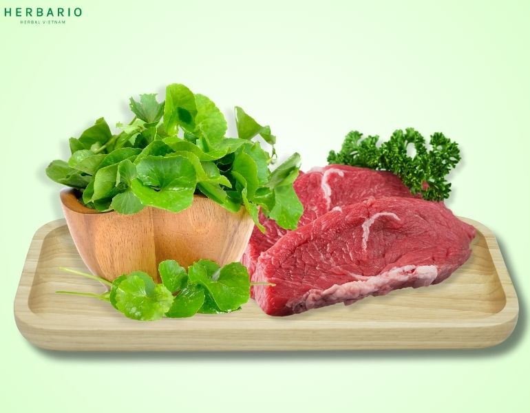Nguyên liệu nấu canh rau má thịt bò Nguyên liệu nấu canh rau má thịt bò