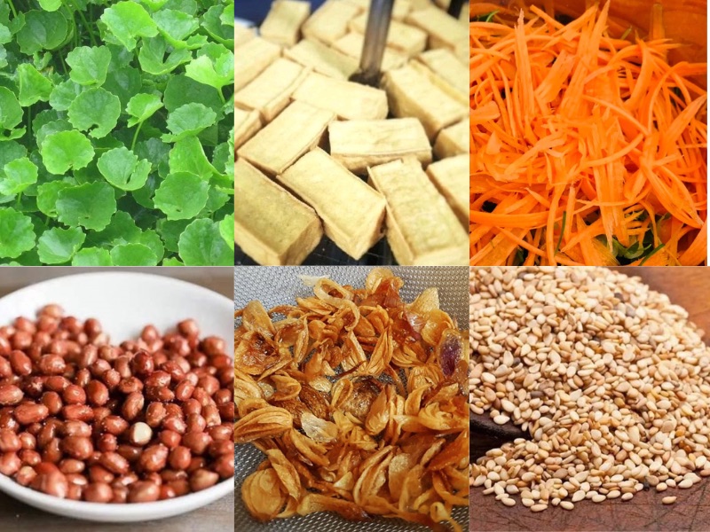 Cách làm gỏi rau má đậu hủ chay cach lam goi rau ma dau hu chay
