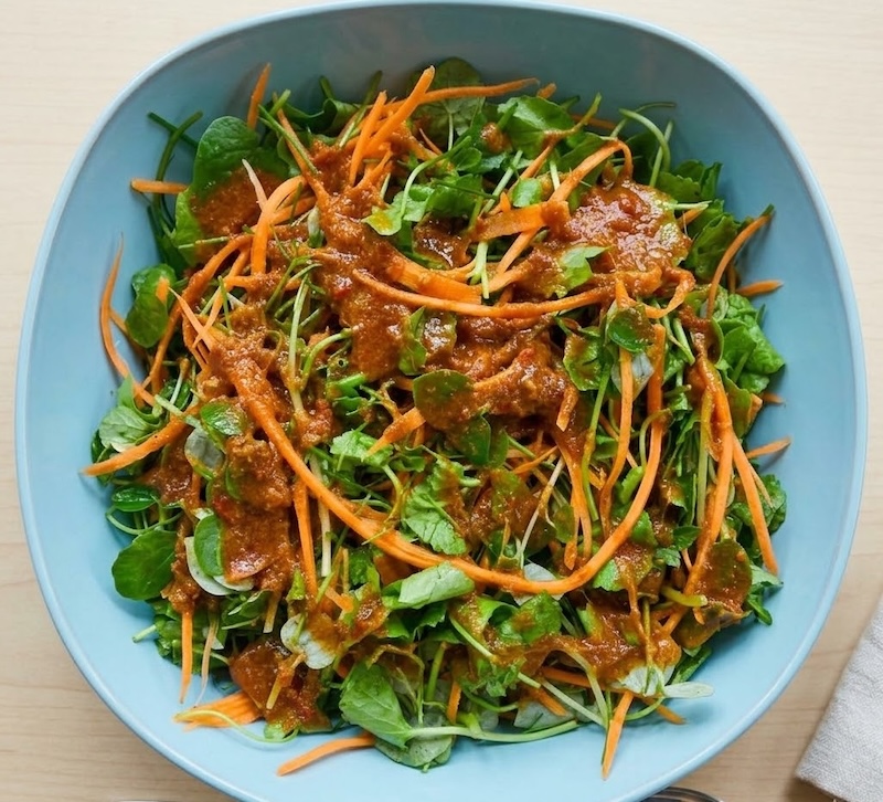 Cách làm salad rau má cach lam salad rau ma