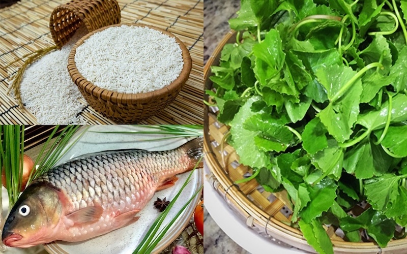 Cách nấu cháo rau má cá chép cach nau chao rau ma ca chep