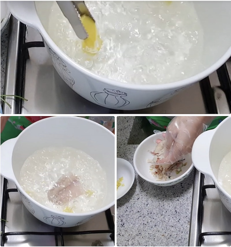 Cách nấu cháo rau má cá chép cach nau chao rau ma ca chep