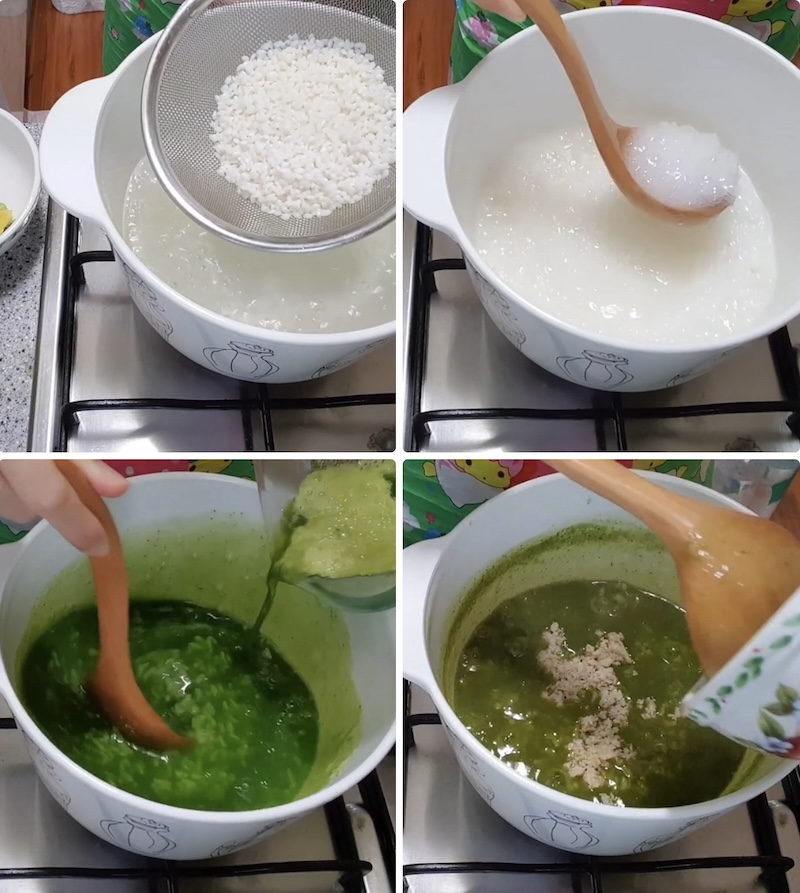 Cách nấu cháo rau má cá chép cach nau chao rau ma ca chep