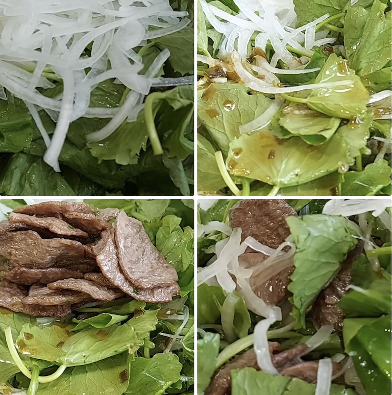 Cách làm gỏi rau má bò lát chay cach lam goi rau ma bo lat chay