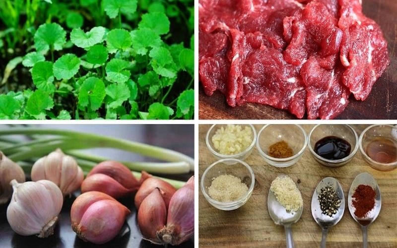 Cách làm nộm rau má thịt bò cach lam nom rau ma thit bo