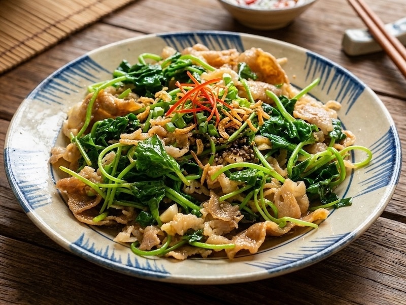 rau má xào thịt bò rau ma xao thit bo