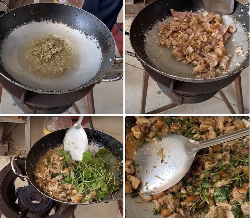 Cách làm Thịt thỏ xào rau má cach lam thit tho xao rau ma