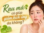 Rau má có giúp giảm kích ứng không? Sự thật không phải ai cũng biết